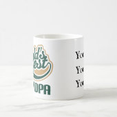 パーソナライズな世界の最も最高のな祖父のギフト コーヒーマグカップ (中央)