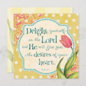 パーソナライズな主の歓喜- 招待状 (正面/裏面)