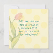 パーソナライズな主の歓喜- 招待状 (裏面)