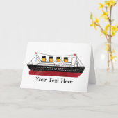 パーソナライズな乗客の汽船 カード (黄色い花)