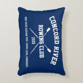 パーソナライズな乗組員のロウイングのロゴのオールのチーム名前年 アクセントクッション (正面(垂直))