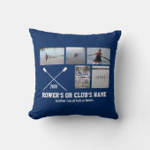 パーソナライズな乗組員のロウイングの漕ぎ手クラブ名前年 クッション (正面)