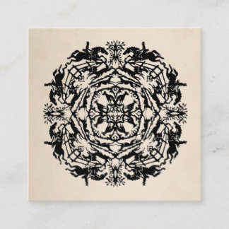 パーソナライズな乗馬の万華鏡のように千変万化するパターン スクエア名刺