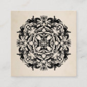 パーソナライズな乗馬の万華鏡のように千変万化するパターン スクエア名刺 (正面)