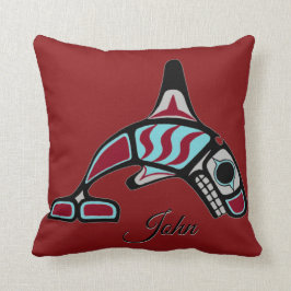 パーソナライズな二重シャチ クッション