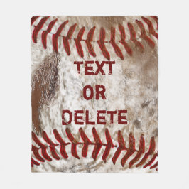 パーソナライズな人のグランジな野球のフリースブランケット フリースブランケット