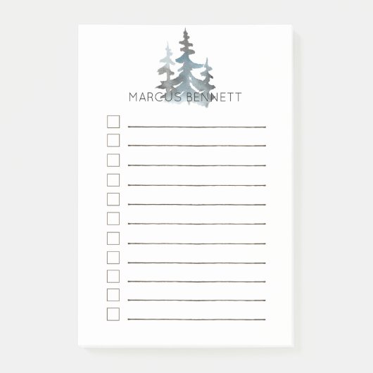 パーソナライズな人リスト|の常緑樹をするため ポストイット (正面)