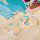 パーソナライズな人魚のパズル ジグソーパズル (側面)