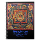 パーソナライズな仏の曼荼羅のヨガジャーナル ノートブック (正面)