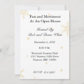 パーソナライズな休日のオープンハウスのパーティの招待状 招待状 (裏面)