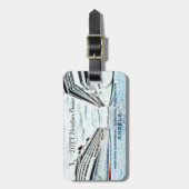 パーソナライズな休暇の巡航|の航海のな船 ラゲッジタグ (正面縦)