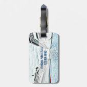 パーソナライズな休暇の巡航|の航海のな船 ラゲッジタグ (裏面縦)