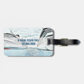 パーソナライズな休暇の巡航|の航海のな船 ラゲッジタグ (裏面横)