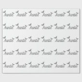 パーソナライズな伯母さんの包装紙 ラッピングペーパー (フラット)