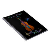 パーソナライズな低音の魔法音楽ノート ノートブック (右側)