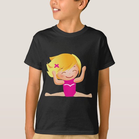 パーソナライズな体操の女の子のギフト Tシャツ (正面)