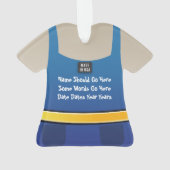 パーソナライズな便利屋の修理人のオーナメント オーナメント (裏面)