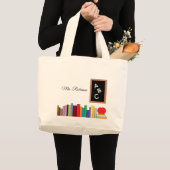 パーソナライズな先生のジャンボトートバック ラージトートバッグ (正面(商品))