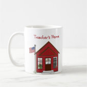 パーソナライズな先生のマグ コーヒーマグカップ (左)