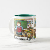 パーソナライズな先生のマグ- ツートーンマグカップ (正面左)