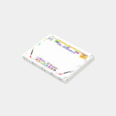 パーソナライズな先生の美術教室の後it®ノート ポストイット (アングル)