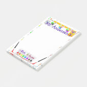 パーソナライズな先生の美術教室の後it®ノート ポストイット (アングル)