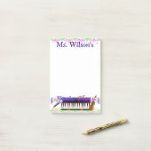 パーソナライズな先生の音楽クラスの後it®ノート ポストイット (デスク上)