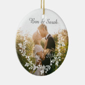 パーソナライズな写真のオーナメント セラミックオーナメント (右)