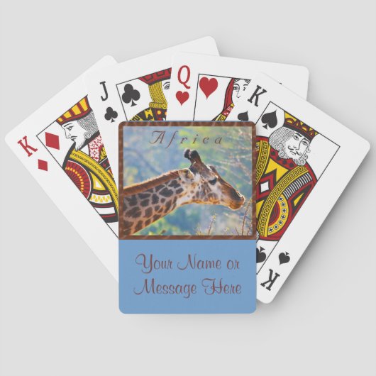 パーソナライズな写真のカジノカードあなたの写真 トランプ (裏面)