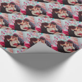 パーソナライズな写真のカスタム ラッピングペーパー (角)