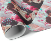 パーソナライズな写真のカスタム ラッピングペーパー (ロールコーナー)