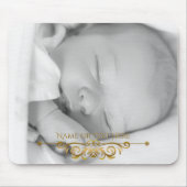 パーソナライズな写真のギフトの名前をカスタムするか文字 マウスパッド (正面)