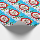 パーソナライズな写真のクリスマスの包装紙 ラッピングペーパー (角)