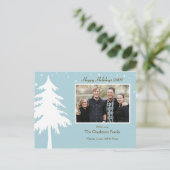 パーソナライズな写真のクリスマスカード シーズンポストカード (スタンド正面)