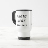 パーソナライズな写真のコーヒータンブラー トラベルマグ (正面左)