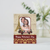 パーソナライズな写真のバレンタインデー シーズンポストカード (スタンド正面)