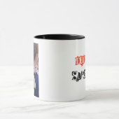 パーソナライズな写真のパパは私のスーパーヒーローのコーヒー・マグです マグカップ (中央)