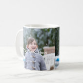 パーソナライズな写真のマグ コーヒーマグカップ (正面左)
