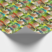 パーソナライズな写真の包装紙あなたの4つの写真 ラッピングペーパー (角)