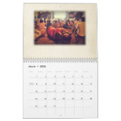 パーソナライズな写真の来客名簿のゲストブックの結婚 カレンダー (3月 2026)