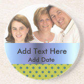 パーソナライズな写真の砂岩コースター コースター (正面)