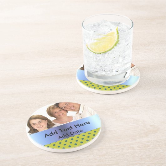 パーソナライズな写真の砂岩コースター コースター (側面)