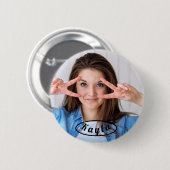 パーソナライズな写真ボタン 缶バッジ (正面&裏面)