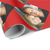 パーソナライズな写真家族は写真をつなぎます ラッピングペーパー (ロールコーナー)