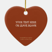 パーソナライズな写真犬のオーナメント セラミックオーナメント (裏面)