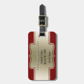 パーソナライズな写真|の新婚旅行の巡航のモノグラム ラゲッジタグ (正面縦)
