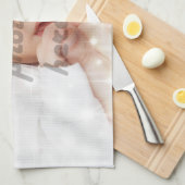パーソナライズな写真 キッチンタオル (四つ折り)