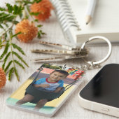 パーソナライズな写真Keychain キーホルダー (正面右)