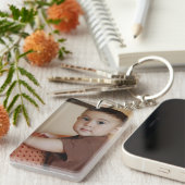 パーソナライズな写真Keychain キーホルダー (正面右)