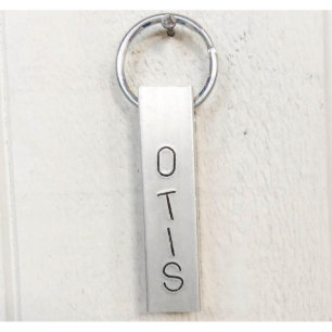 パーソナライズな刻まれたアルミニウムバーKeychain